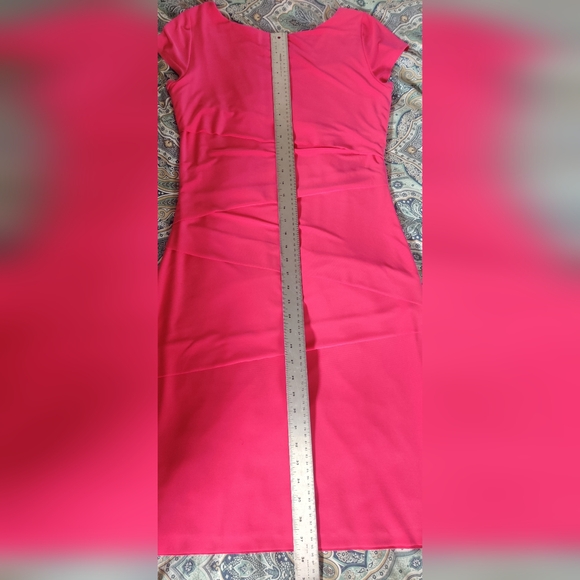 Joseph Ribkoff Fuchsia Layered Midi Dress - Picture 4 of 10